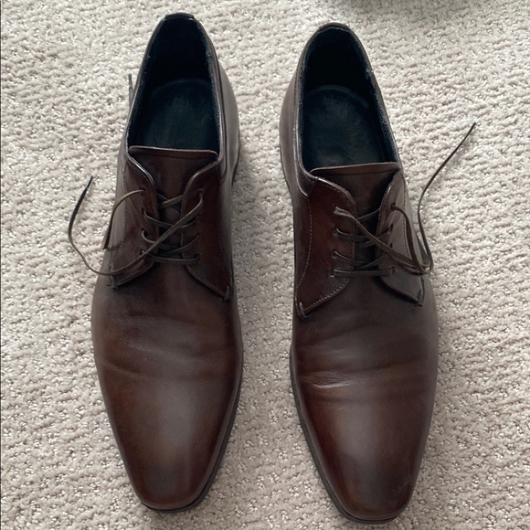 Dark Brown Leather Oxford shoe- Mr B’s Collection by Aldo - Picture 2 of 4
